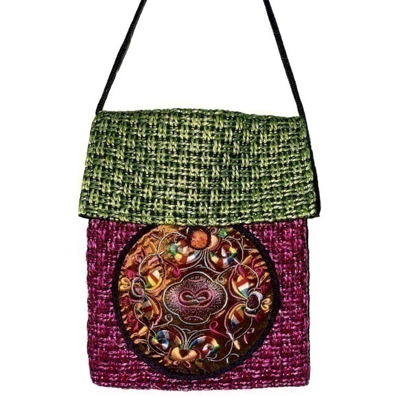 Chinese Luck Handbags - NWOT Chinese handmade knit luck embroidery purse crossbody bag travel passport